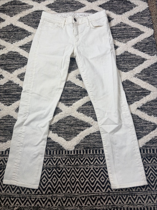 Goldsign Denim - Goldsign by J CrewWhite Straight-Leg Women's Jeans size 8/10 mid rise